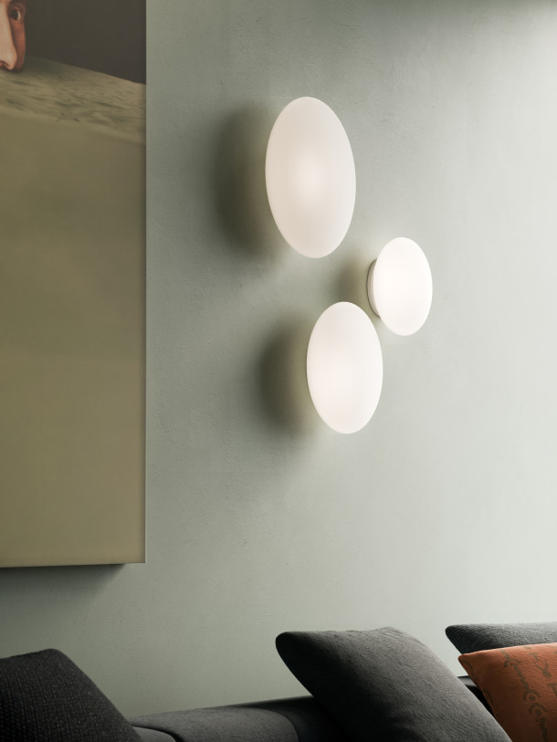 Lumi White F07 - Lampada a parete/soffitto